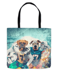 'Miami Doggos' Personalized 2 Pet Tote Bag