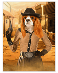 'The Cowgirl' Personalized Pet Mini Portrait