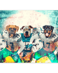 'Miami Doggos' Personalized 3 Pet Poster