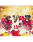 'Kansas City Doggos' Personalized 3 Pet Blanket