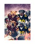 'Washington Doggos' Personalized 4 Pet Standing Canvas
