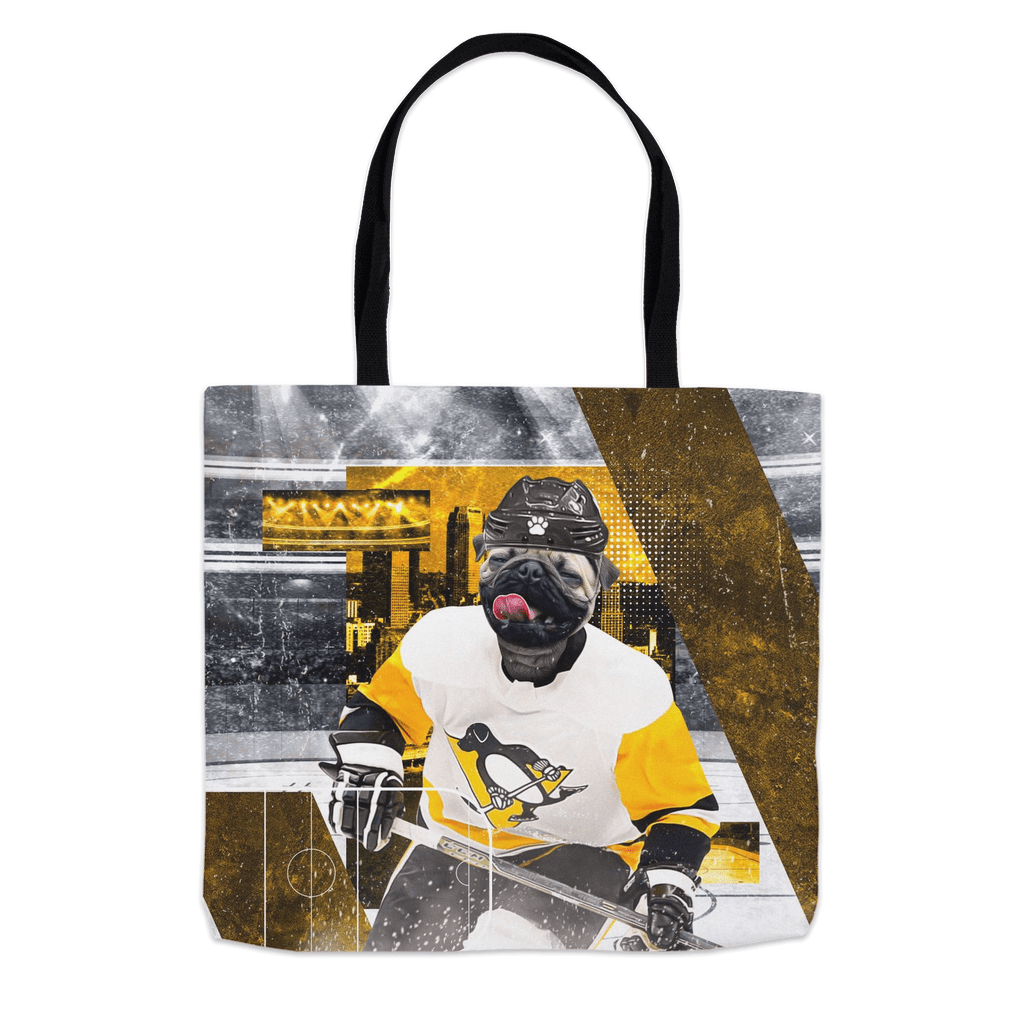 &#39;Pittsburgh Doggos Hockey&#39; Personalized Tote Bag