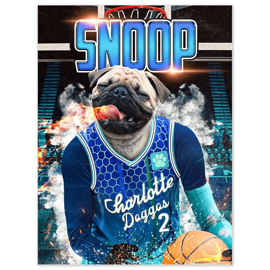 &#39;Charlotte Hornets Doggos&#39; Personalized Dog Poster