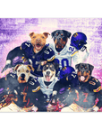 Póster Personalizado para 5 mascotas 'Minnesota Doggos'