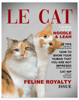 'Le Cat' Personalized 2 Pet Poster