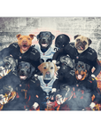 'Las Vegas Doggos' Personalized 6 Pet Blanket