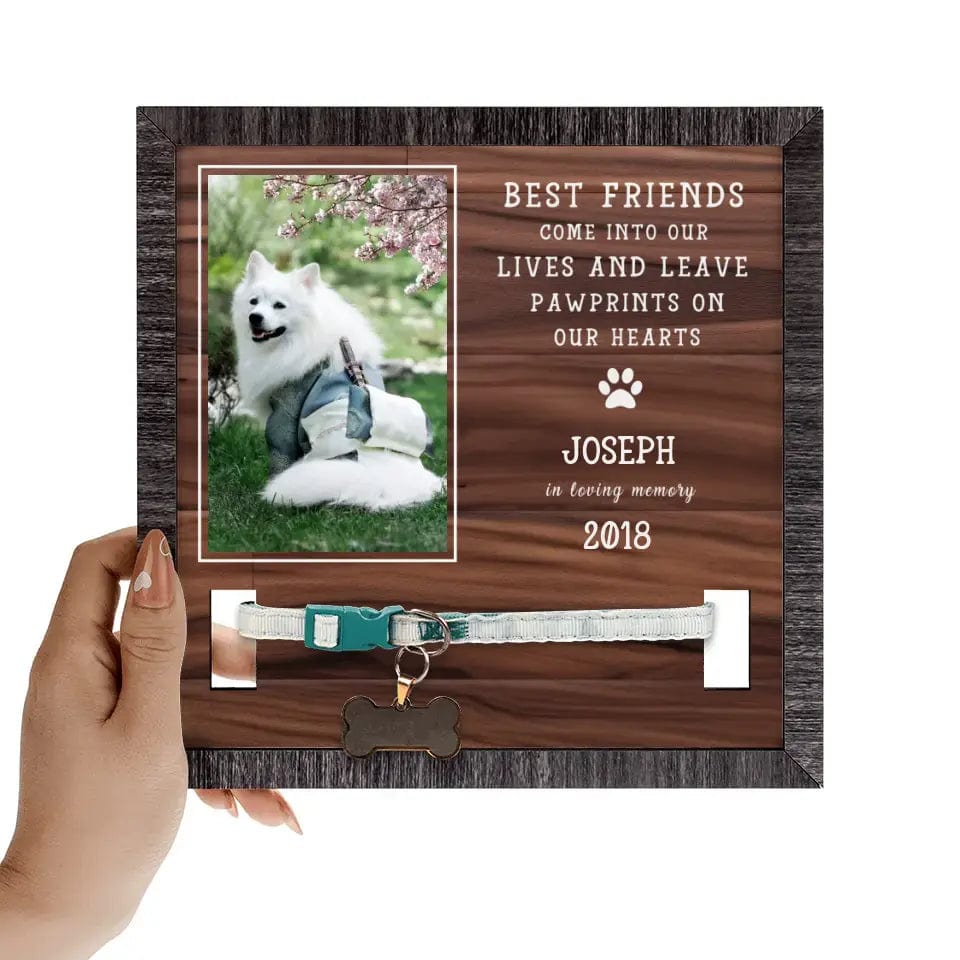 Personalized Memorial Framed Leash Sign
