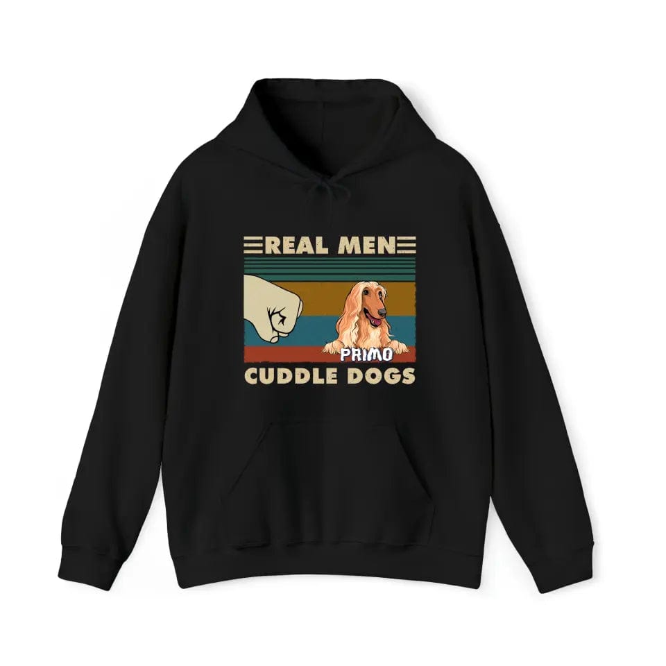 Real Men Cuddle Dogs - Sudadera con capucha