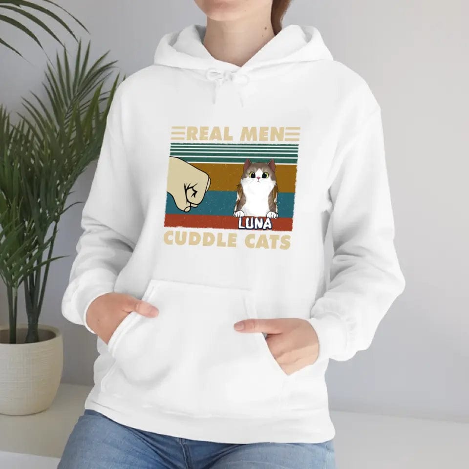Real Men Cuddle Cats - Hoody