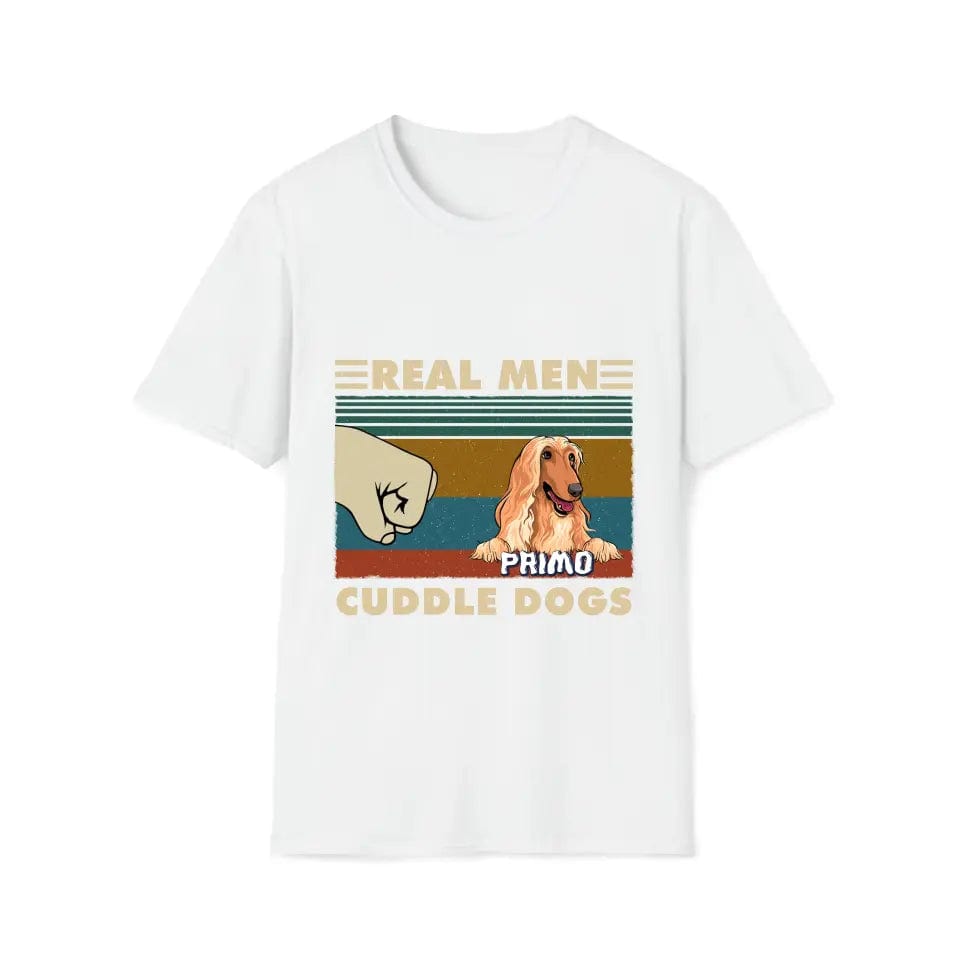 Real Men Cuddle Dogs - Sudadera con capucha