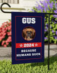 Bandera de votación con mascota