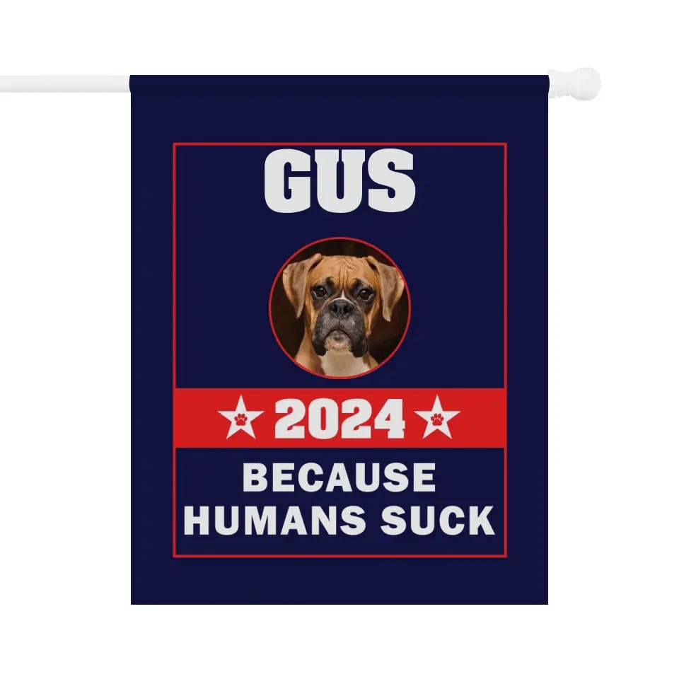 Bandera de votación con mascota