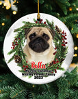 Photo Upload Live Customization Ornament- First Christmas