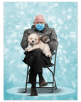 'Bernard and Pet' Personalized Mini Portrait