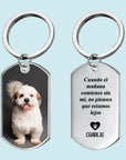 Personalized Pet Memorial Keychain Spanish