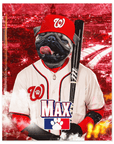 'Washington Nationpaws' Personalized Pet Poster