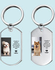 Personalized Pet Memorial Keychain Spanish