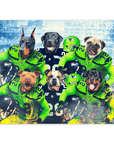 Póster Personalizado para 6 mascotas 'Seattle Doggos'