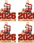 Live Customization Humans & Dogs/Cats 2026 Wooden Ornament