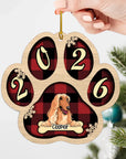 Live Customization Paw Shaped 2026 Wooden Pet Ornament