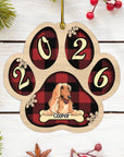 Live Customization Paw Shaped 2026 Wooden Pet Ornament