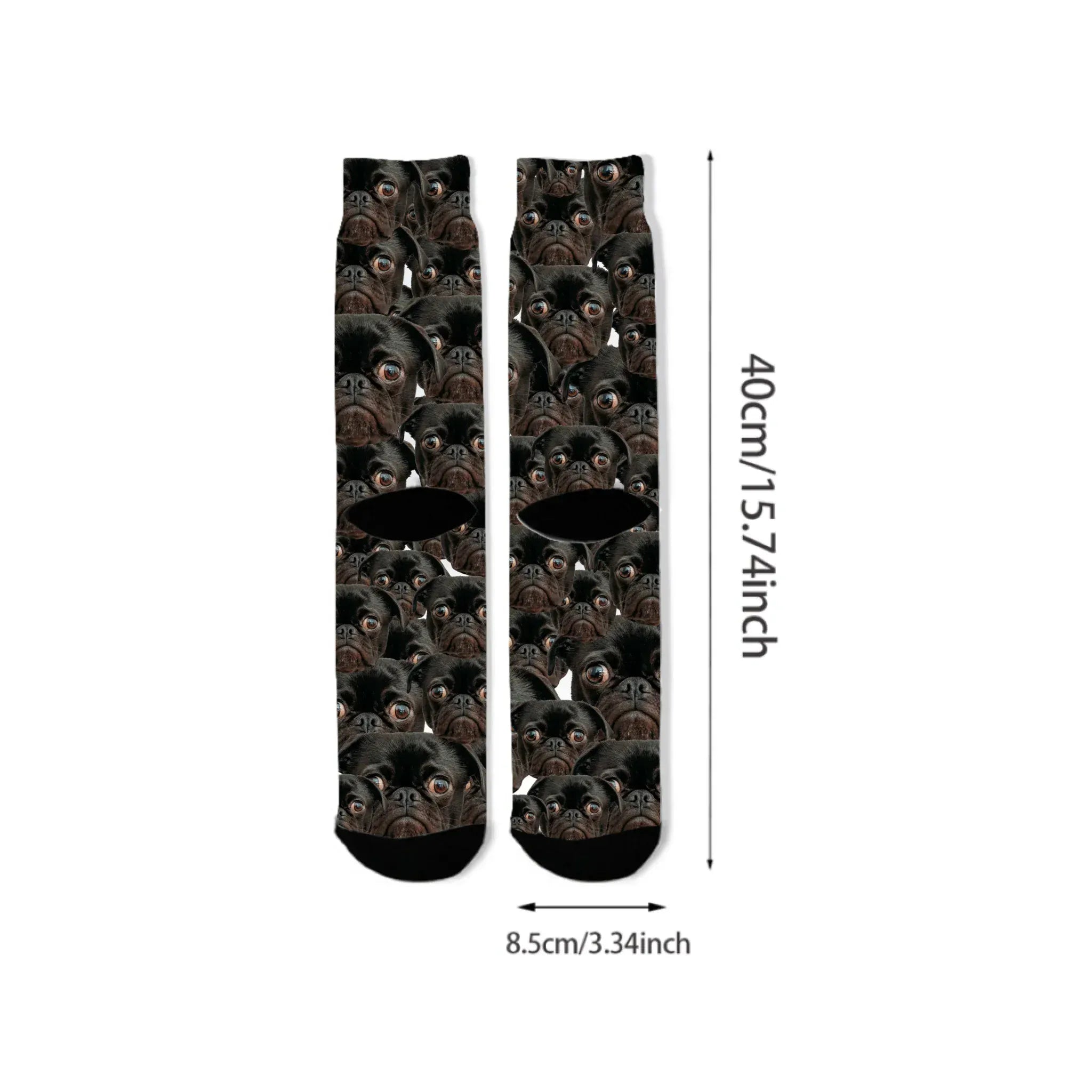 Live Customization Pet Facemash Christmas Socks