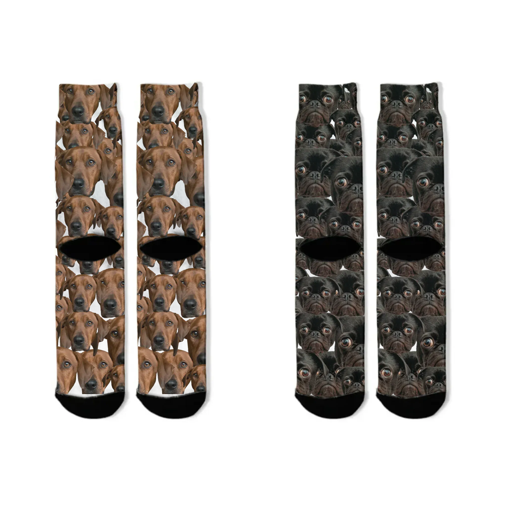 Live Customization Pet Facemash Christmas Socks