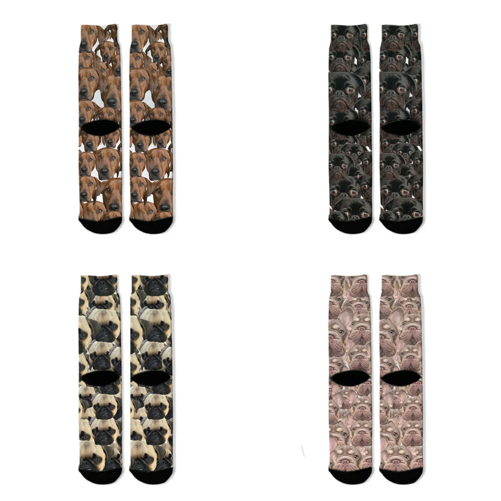 Live Customization Pet Facemash Christmas Socks