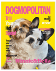 Póster personalizado para 2 mascotas 'Dogmopolitan'