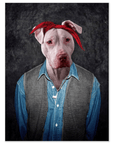 '2Pac Dogkur' Personalized Dog Mini Portrait