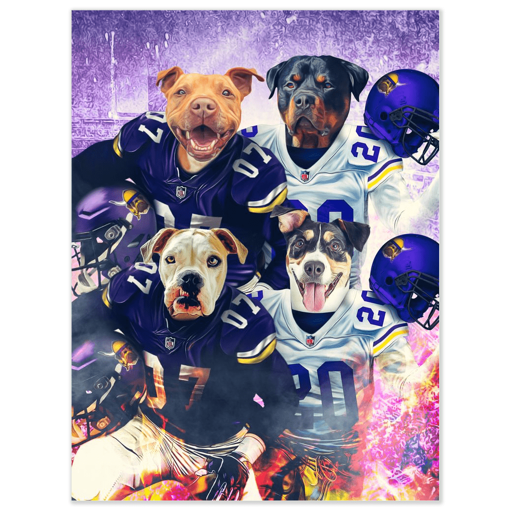 &#39;Minnesota Doggos&#39; Personalized 4 Pet Poster