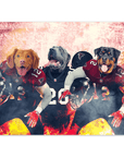 'Atlanta Doggos' Personalized 3 Pet Poster