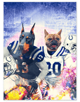 'Indianapolis Doggos' Personalized 2 Pet Poster