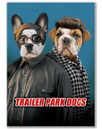 'Trailer Park Dogs 2' Personalized 2 Pet Mini Portrait