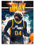 'Utah Pawz' Personalized Dog Poster