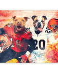 'Cincinnati Doggos' Personalized 2 Pet Mini Portrait