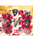Póster Personalizado para 6 mascotas 'Kansas City Doggos'