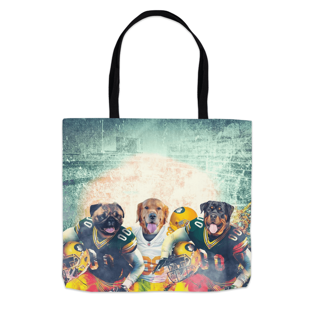 &#39;Green Bay Doggos&#39; Personalized 3 Pet Tote Bag