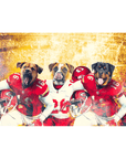 'Kansas City Doggos' Personalized 3 Pet Standing Canvas