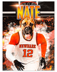 'New Bark Knicks' Personalized Dog Poster