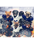 'Baltimore Doggos' Personalized 6 Pet Standing Canvas