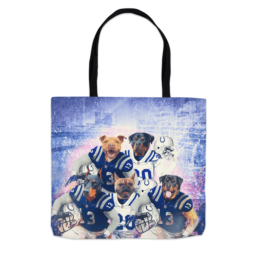 &#39;Indianapolis Doggos&#39; Personalized 5 Pet Tote Bag