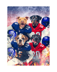 'New York Doggos' Personalized 4 Pet Standing Canvas