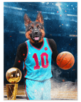 'The Basketball Player' Personalized Pet Mini Portrait