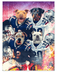 'New England Doggos' Personalized 4 Pet Poster