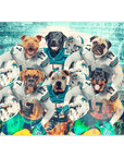 'Miami Doggos' Personalized 6 Pet Poster