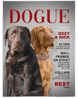 Manta personalizada para 2 mascotas 'Dogue'