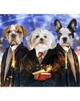 'Harry Doggers 3' Personalized 3 Pet Mini Portrait