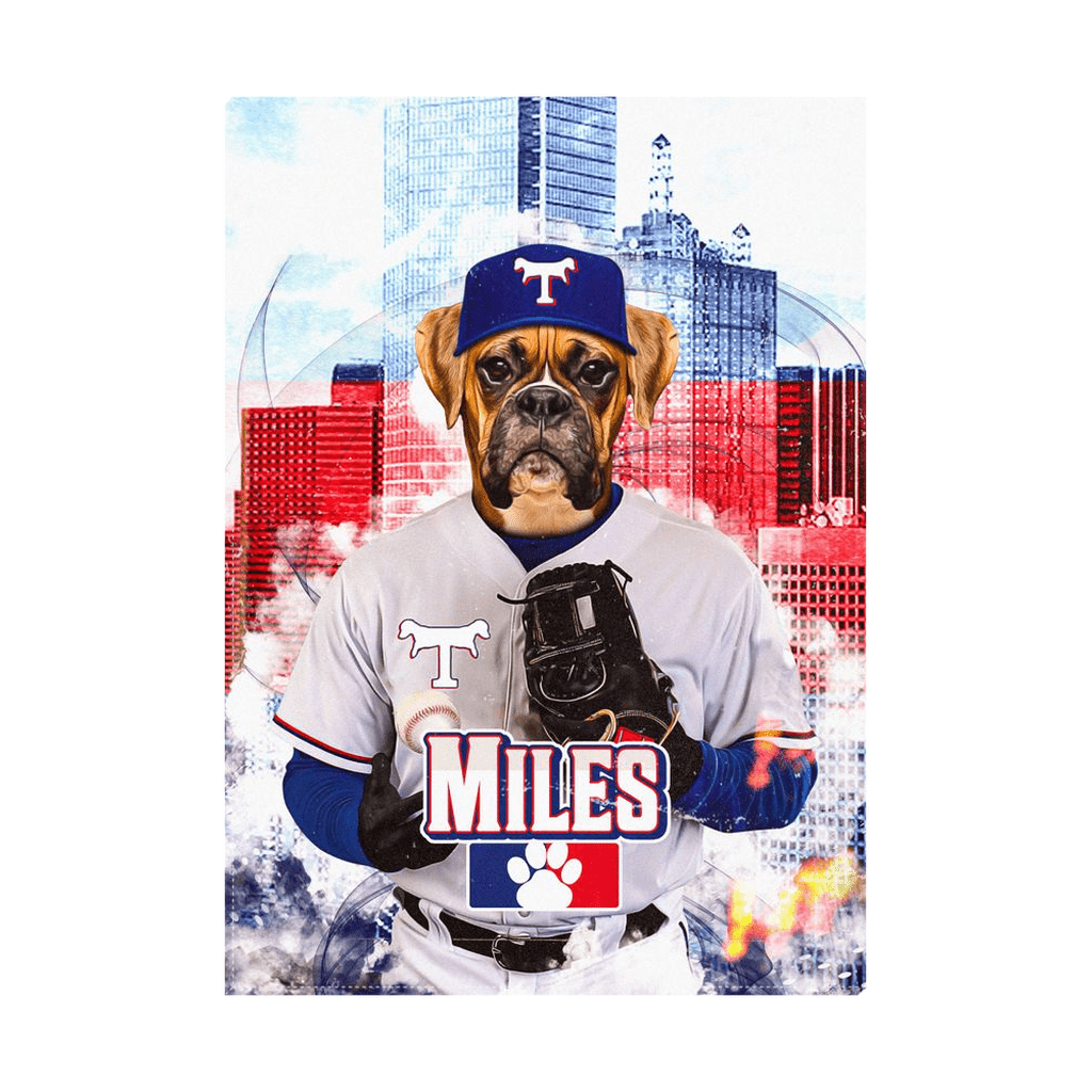 &#39;Texpaws Rangers&#39; Personalized Pet Standing Canvas