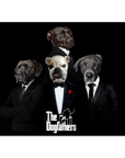 'The Dogfathers' Personalized 4 Pet Mini Portrait